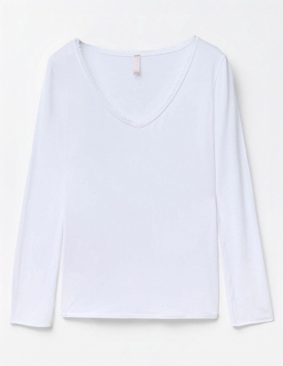 Camiseta Sfera cuello redondo manga larga