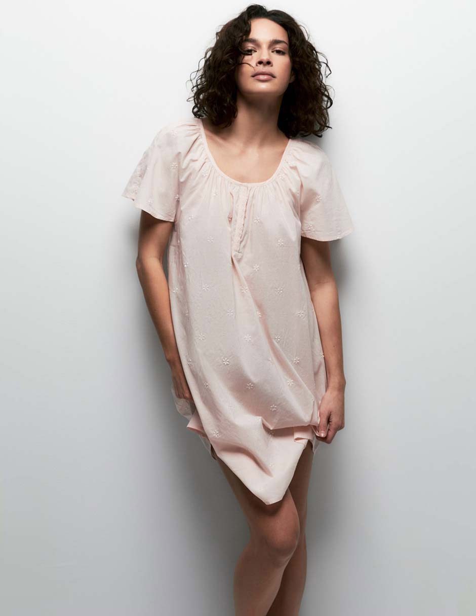 Camisón Sfera estampado floral de algodón
